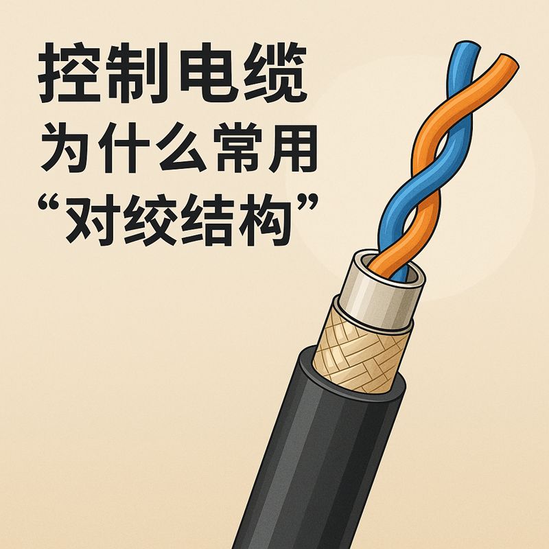 控制电缆为什么常用“对绞结构”？？？？？？？？